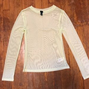 Sheer Long Sleeve Shirt